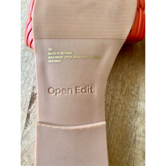 Open Edit - Linx - Slide Sandal - NWOB - Size 9 - Orange - Picture 5 of 5